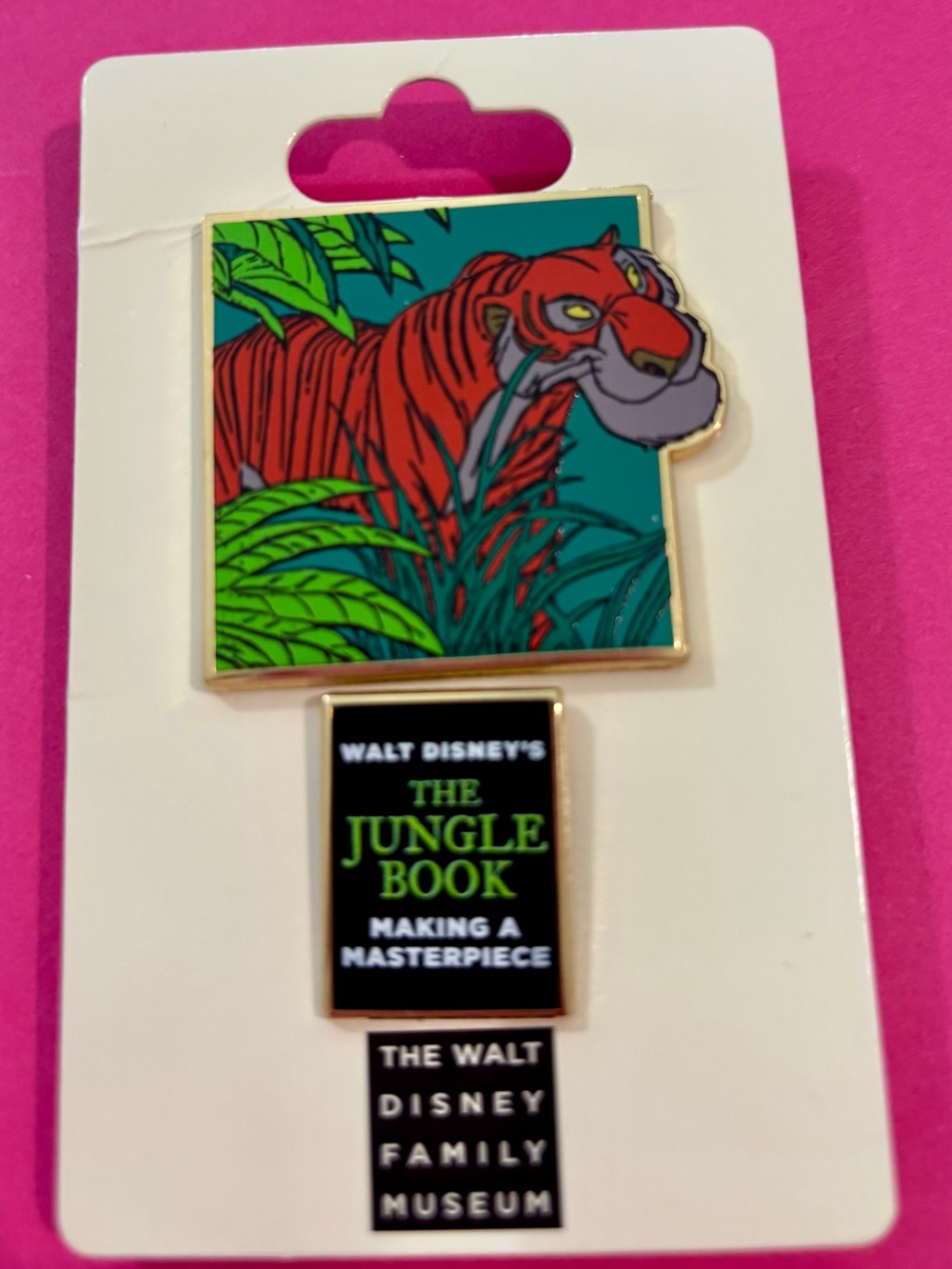 Walt Disney Family Museum  Jungle Book Tiger Enamel Pin Set -